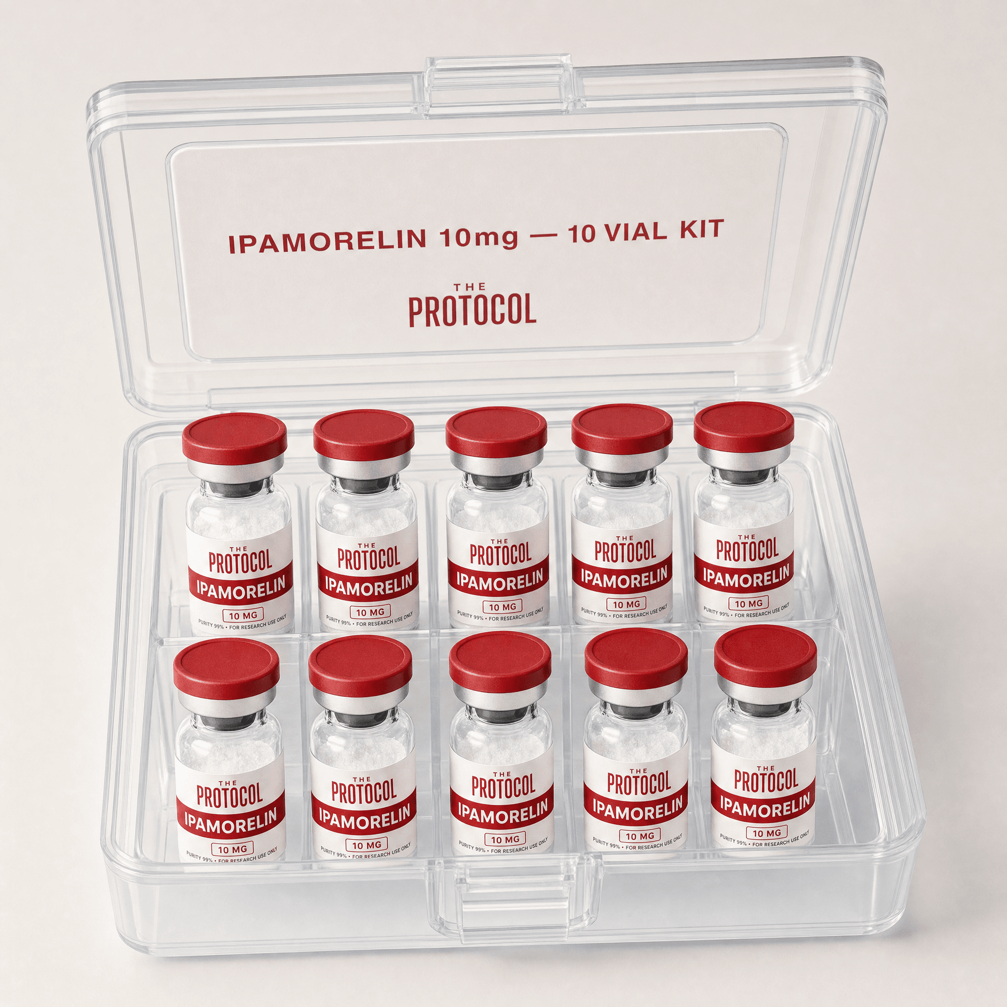 Ipamorelin (10mg) — 10 Vial Kit