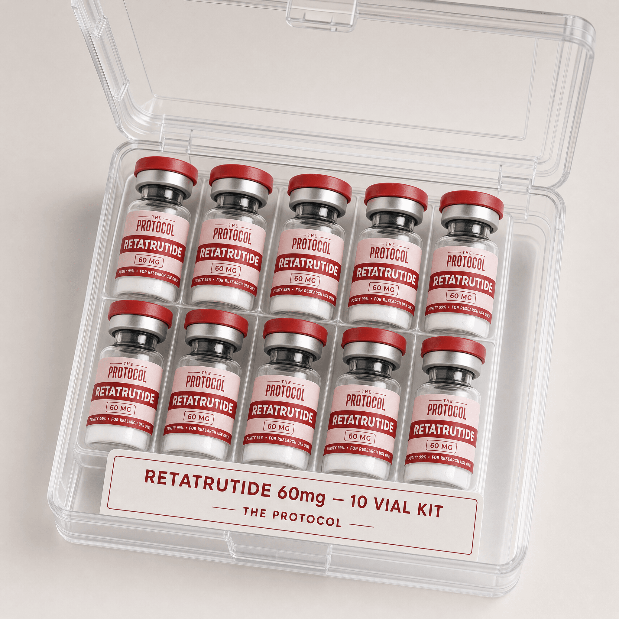 Retatrutide (60mg) — 10 Vial Kit